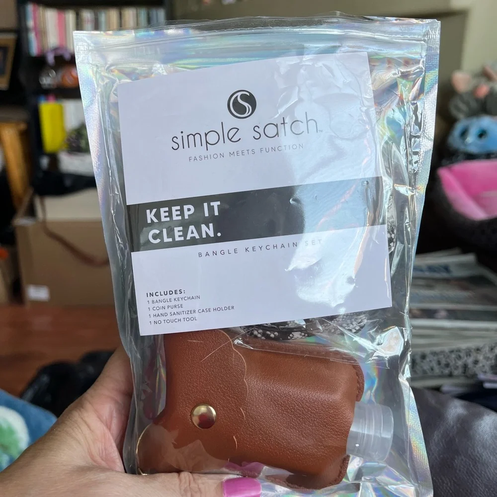 Simple Satch Fashion Meets Function Python Print Bangle Keychain Set.  New! - Picture 4 of 7